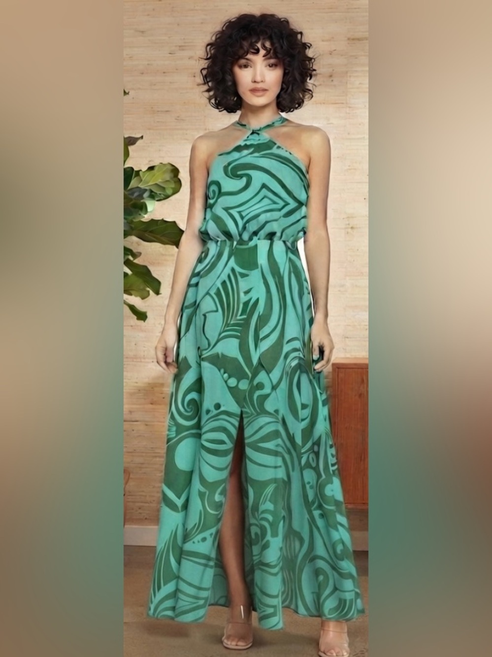 Premier Amour Womens Sleeveless Floral Maxi Dress Size 2
